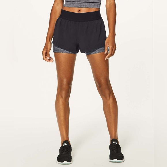 Lululemon Box It Out Short (5")Black / Heathered Black - Picture 1 of 13